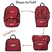 G4Free Foldable Hiking Backpack 40L Lightweight Daypack For Travel Camping Outdoor With USB Port