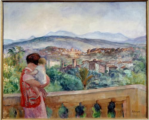 Affiche toile Henri Lebasque le Canet au printemps décor de salon lumineux