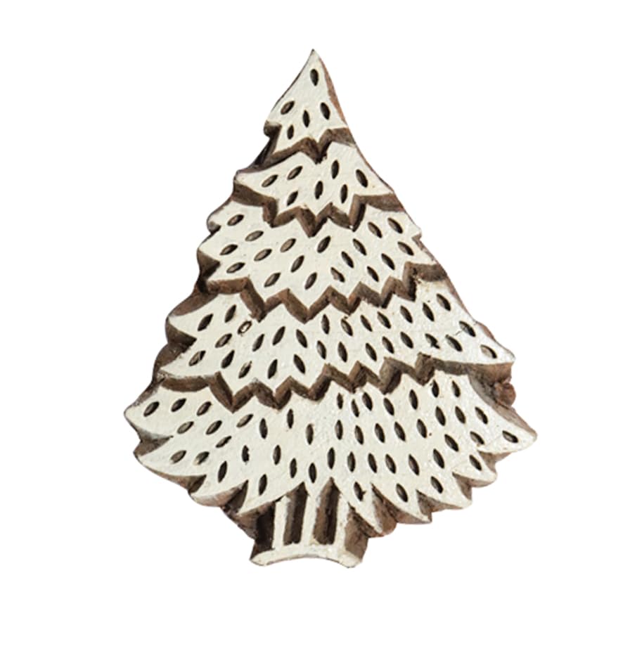 SANGAM Wooden Stamp Indian Small Round Pattern Print Blocks Textile Stamp Printing Decorative Stamp For Wood Hand Carved Vintage Wooden Stamp Small Tree Stamp