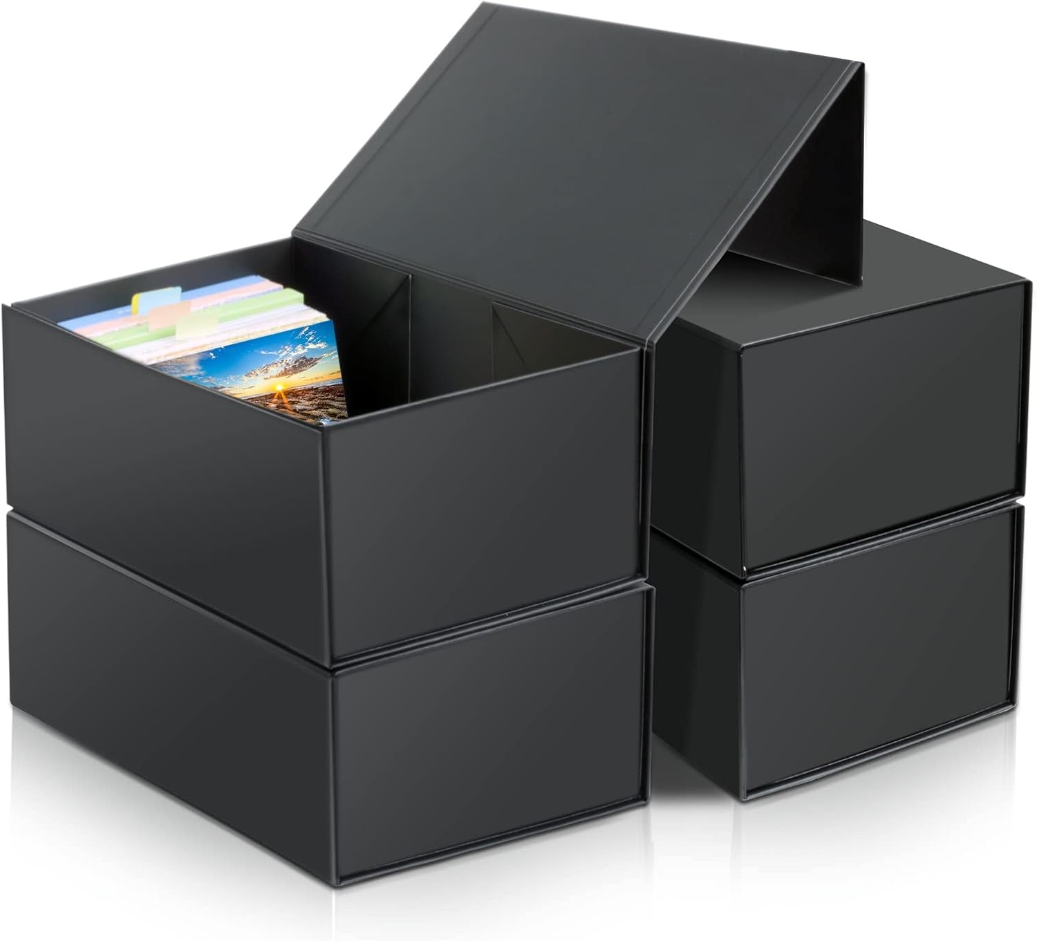 4X6 Index Card Holder, Index Card Storage Box 4 x 6 Inches, Fits 1200