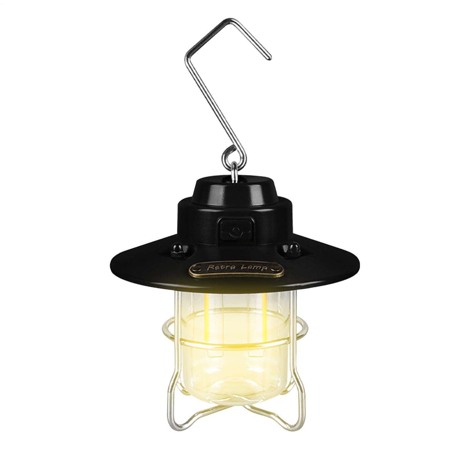 2 x Camping-Taschenlampe, Campinglampe mit LED-Ladung, Outdoor | Taschenlampe, Retro-Taschenlampe, wiederaufladbar, für Camping und Wandern im Freien