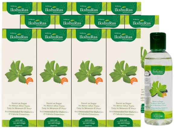 WellBeign IkshuRas - Stevia Sweetener (100 ml 12 Units)