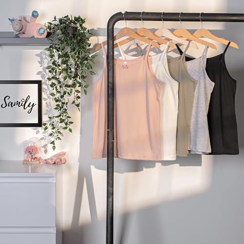 SAMILY Mädchen Unterhosen Unterhemd Set 10er Pack Boxershorts Spaghettiträger Unterwäsche Baumwolle 146 152