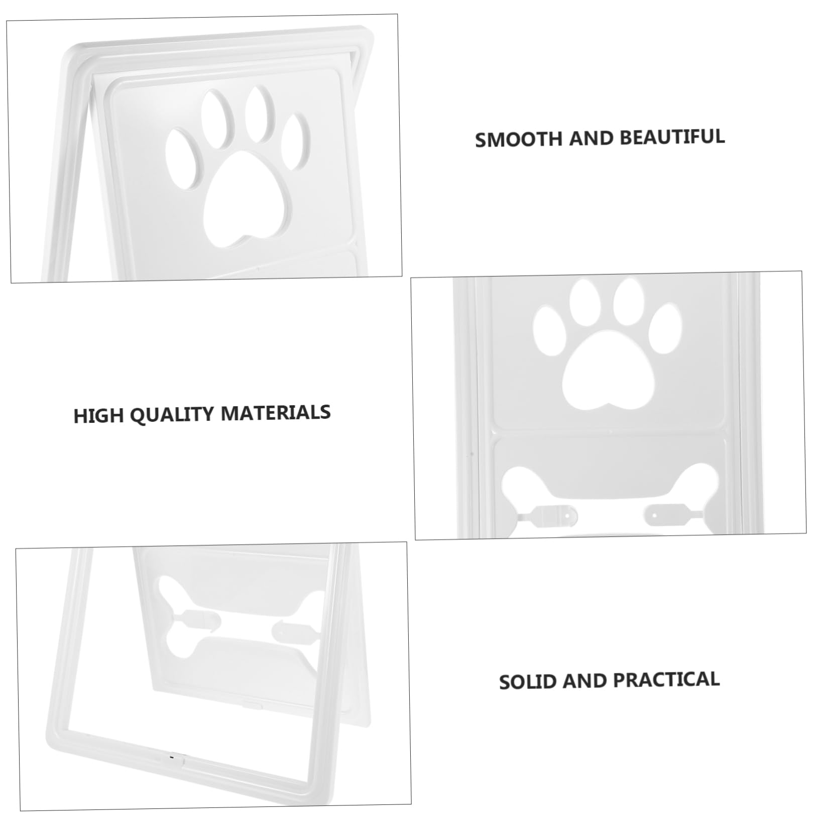 INOOMP 1pieza Puerta para Mascotas Pantalla Magnética y Cerradura Automática para Perros Pequeños y Gatos Fácil Instalación y Uso Interiores y Exteriores