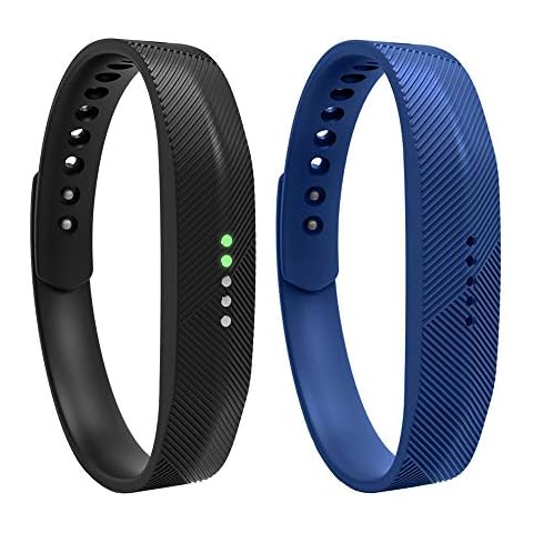 iFeeker For Fitbit Flex 2 Replacement Wristband, Soft Silicone Metal Clasp Watch Buckle Design Wrist Strap Bracelet Sport Watch Band Holder Case Pouch for Fitbit Flex 2(Small/Large Cover