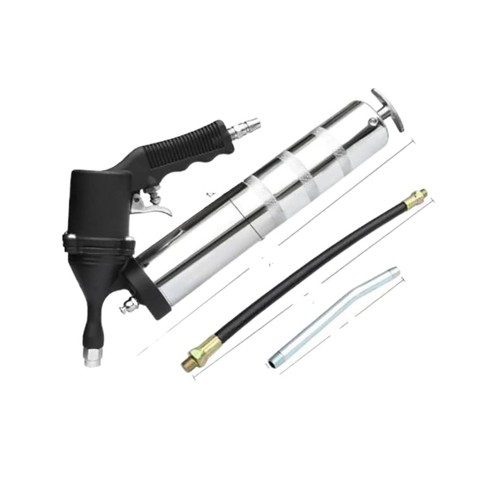 engrasadora Bomba de Engrase Pistola neumática de Mantequilla para tragaluces, Juego único, Juego Uniforme, Pistola de reabastecimiento de Combustible para locomotoras de excavación(2)