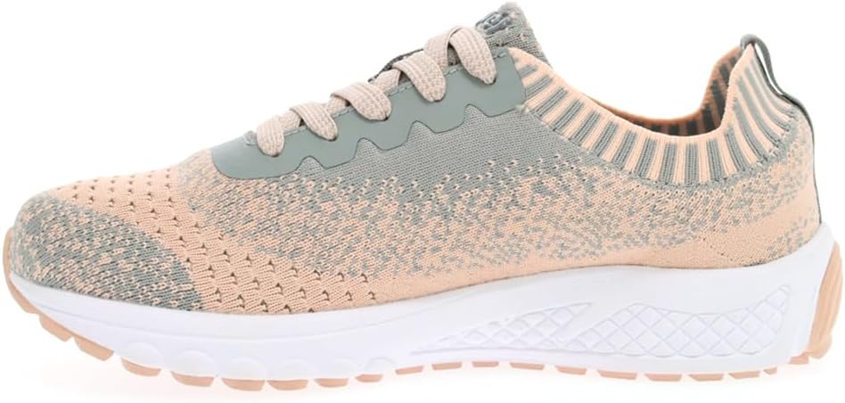 Propet Women's Propet EC-5 Sneakers, Grey/Peach, 7 XX-Wide US