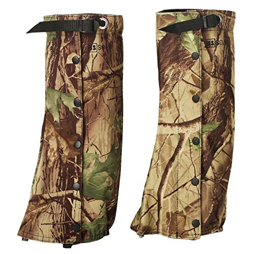 U.S. Solid Snake Gaiters- Snake Guards Snake Proof Leggings for Ultimate Snake Bite Protection, Protects Against All Types of Rattlesnakes, and Other Poisonous Snakes (One Pair)