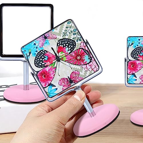 Image of NFI Essentials Dressing Table Cosmetic Makeup Mirror with Stand, Square Shape Multipurpose Vanity Mirror