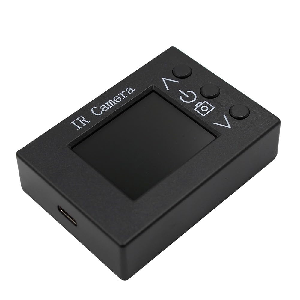 MLX90640 Cámara termográfica con pantalla LCD de 1.8 pulgadas, -40 a 300 para rango, frecuencia de actualización de 8 Hz, alimentación USB, reparación electrónica y diagnóstico