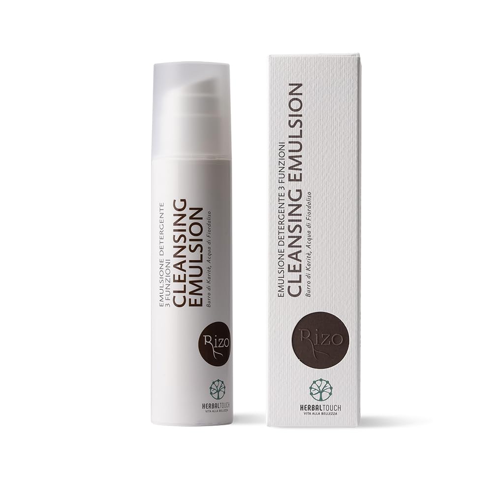 Cleansing Emulsion 200 ml Detergente, struccante per lei o crema da barba per lui, con Burro di Karité e Fiordaliso, per una pelle morbida, pulita e riequilibrata