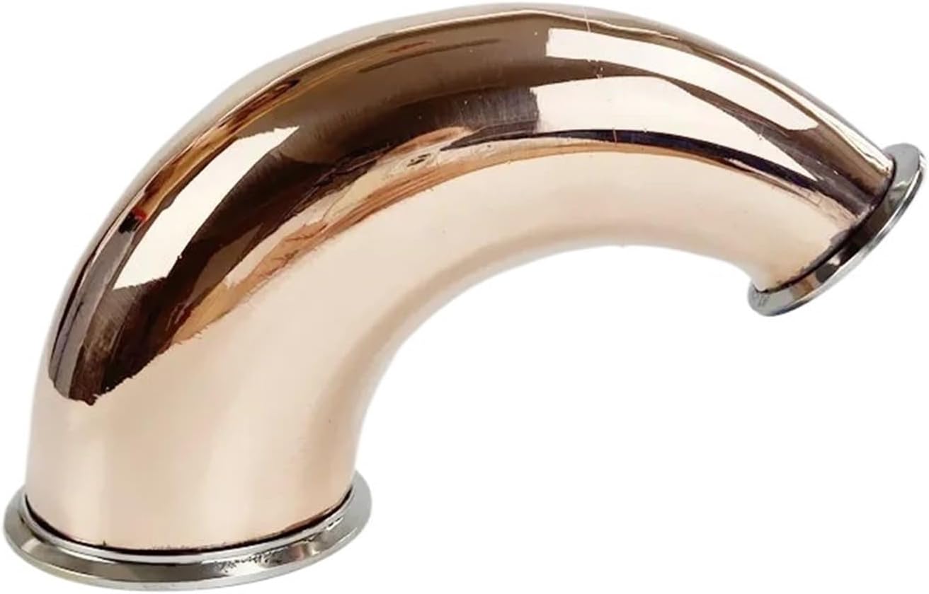 Sanitary Copper Elbow 4"(102mm) OD119 * 2"(51mm) OD64 135 degree Horns Copper Pipe Hemispherical Reducer For Distillation