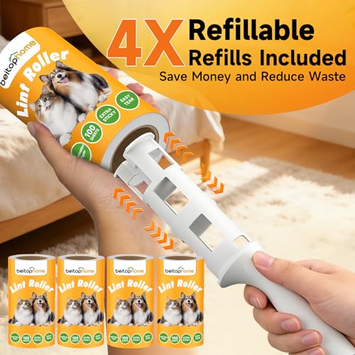 Image of 600 Sheets Extra Sticky Lint Roller for Pet Hair