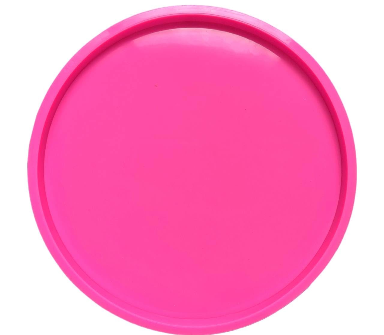 ShreeMoulds Premium Resin Tray Mould for Festive & Artistic Creations / 8 INCH/Round Shape/Pink Color/Art and CRFAT-image-37