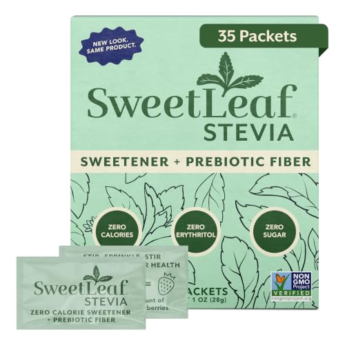 Image of SweetLeaf Stevia Powder Sweetener, Sugar Free - 35 Packets (1 Pack)