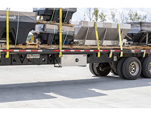 Image of Buyers Products 1705420 Silver Pro Series Smooth Aluminum Underbody Truck Box with Barn Door, 18x24x36 Inch, Durable Vehicle Tool Box for Storage and Organization