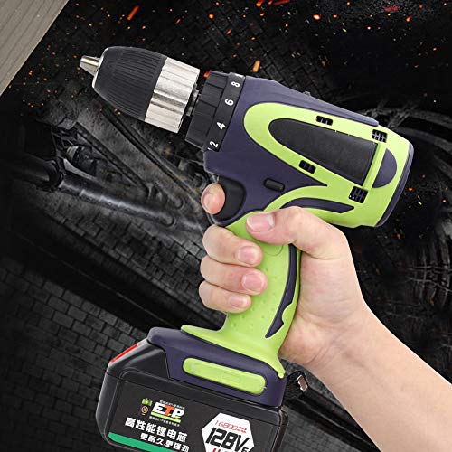 Schlagbohrmaschine, leistungsstarke Akku-Bohrmaschine mit 0–800 U/min für Keramik für Holz für Aluminium für Eisen für… – Bild 3