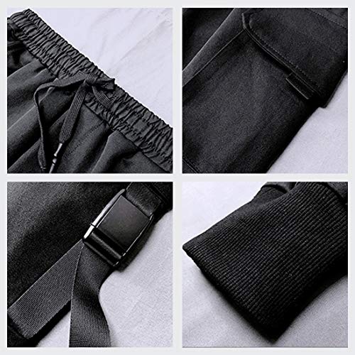 Calça de corrida masculina Aelfric Eden com vários bolsos para uso ao ar livre, moda casual, calça d
