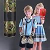 SFEEXUN-Kids-Boxing-Gloves-for-Ages-5-12-Boys-Girls-Leather-Punching-Gloves-for-Punching-Bag-Kickboxing-Muay-Thai-MMA-Sparring-Training SFEEXUN Kids Boxing Gloves for Ages 5-12, Boys Girls Leather Punching Gloves for Punching Bag Kickboxing Muay Thai MMA Sparring Training (Black, 6oz)