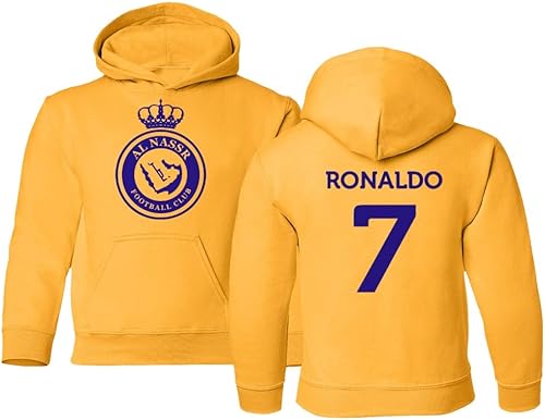 Miniatura 4 de FLAURA Al Nassr Soccer #7 Ronaldo - Sudadera con capucha para jóvenes