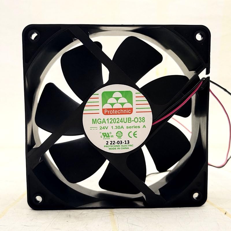 MGA12024UB-O38 24V 1.30A 12cm Large Air Volume Industrial Control Inverter Fan