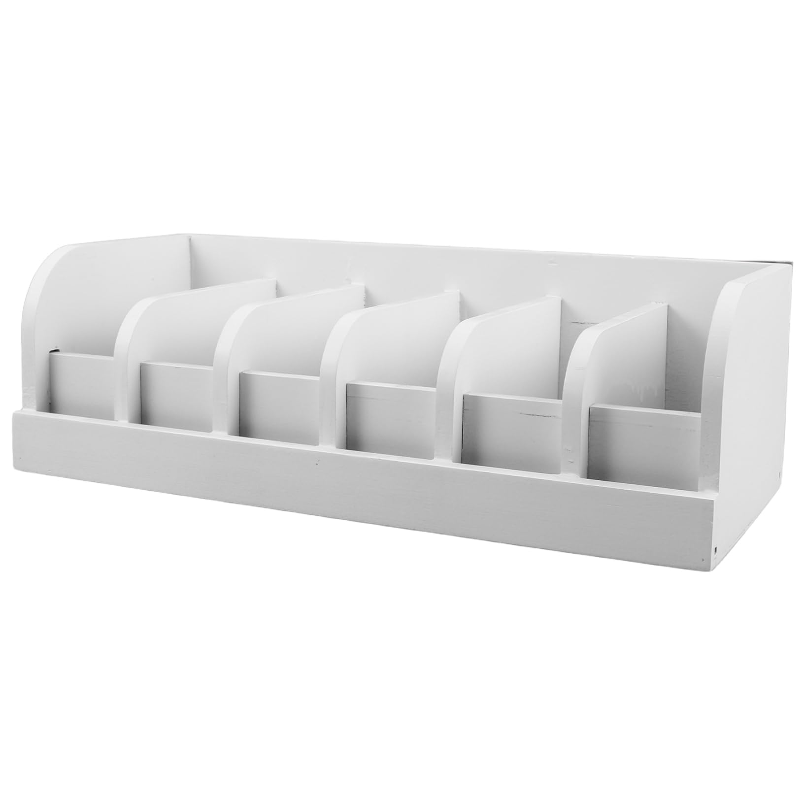 FOMIYES Scatola Porta Cinture Accessorio Minimalista in Legno Bianco con Design Multicomparto per Conservare Cinture e Cravatte per Organizzatore da Armadio