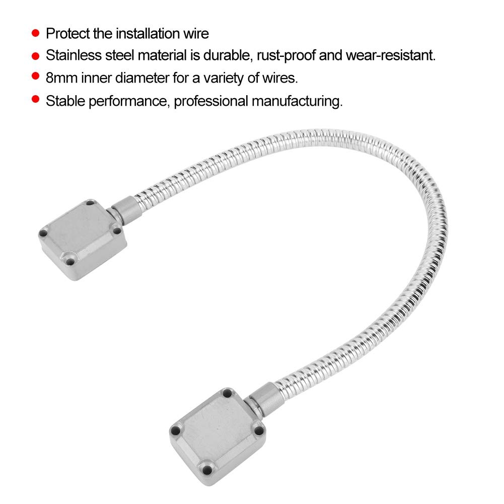 Door Wire Conduit Flexible Gooseneck Door Cable Protector, Large Door toroidal Exposed Mounting Access Control Cable Wire conservation