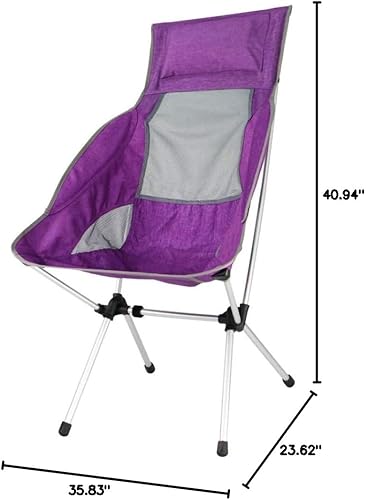 Miniatura 2 de qiuqiu Silla plegable portátil, de aleación de aluminio para la pesca al aire libre camping senderismo con bolsa de transporte