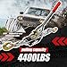 SENKEYFE Come Along Winch Heavy Duty, 2T 2 Gears Come Along Pulling Tool, Cable Winch Puller with 2 Hooks, Come Along Power Puller Ratchet Tool, Manual Winch Ratchet Tool for Towing Lifting