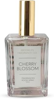 Brooklyn Fragrance Co. BFC-Florals Room Spray – Premium Cherry Blossom Scent - Long lasting Fragrance for Home, Office or Bathroom – Air Freshener Rectangle Spray bottle – 100 ml