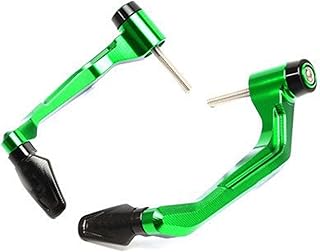PRUVA for Ka-wa-sa-k-i Ninja 250R 300 ER6 ZX6 ZX7 ZX9 ZX10 ZX12 ZX14 Motorcycle Aluminum Handlebar Brake Clutch Levers Protector Guard Motorcycle Brake Protective Rod (Color : Black)