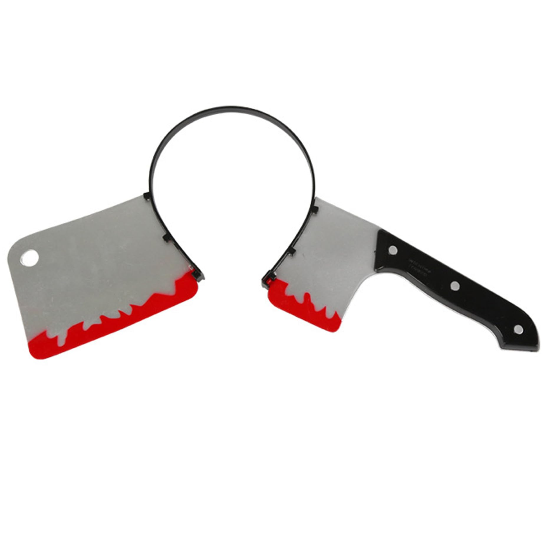 Ameble Halloween Scary Joke Toys Reusable False Bloody Knife Through The Head Prop Dress Party Accessories Halloween