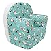 Babysanity® Poltroncina Bimbi Rivestimento 100% Cotone Sfoderabile Imbottitura Alta Intensità Migliorata Poltrona per Bambini Comoda Leggera Ideale per Cameretta -Made in Italy- (Dinosauri)