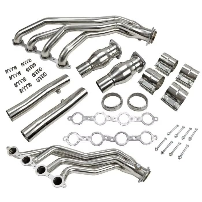 Auto- Auspuffkrümmer Für 2005-2006 Für Pontiac Für GTO LS2 6.0L V8 Auspuffkrümmer Mit Rohren Resonator Kit Dichtung Auto-Auspuffrohr