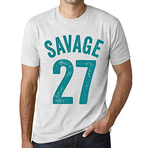 Vintage Année 1998 T-Shirt au motif imprimé Savage 27, la nouveauté graphique pour homme
