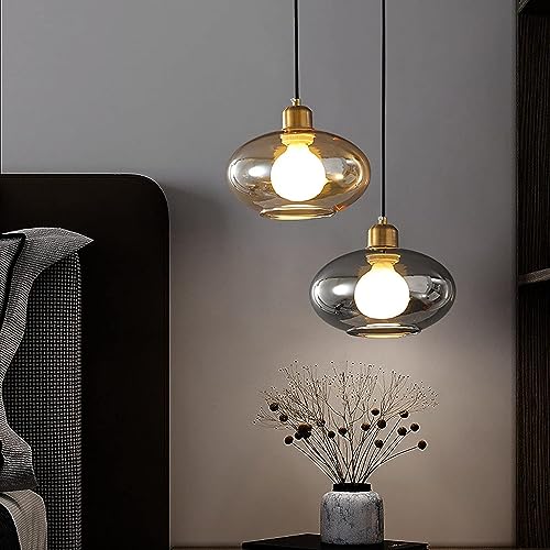 Luminaires de pendentif à double bulle une poésie lumineuse faite main maison - 6