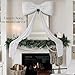 Christmas Decorations - 6 Ft Big Christmas Bows for Christmas Tree - Giant White Velvet Bow for Tree Topper Window Mantle Wall Door Decor - Indoor Home Room Party Hanging Xmas Decoration