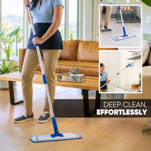 Microfiber Wholesale 18 inch Microfiber Mop Pads - Machine Washable, Reusable, Refills & Replacement Wet Mop Heads Compatible with Any Microfiber Flat Mop System (3 Pack) by Microfiber Wholesale - Image 4