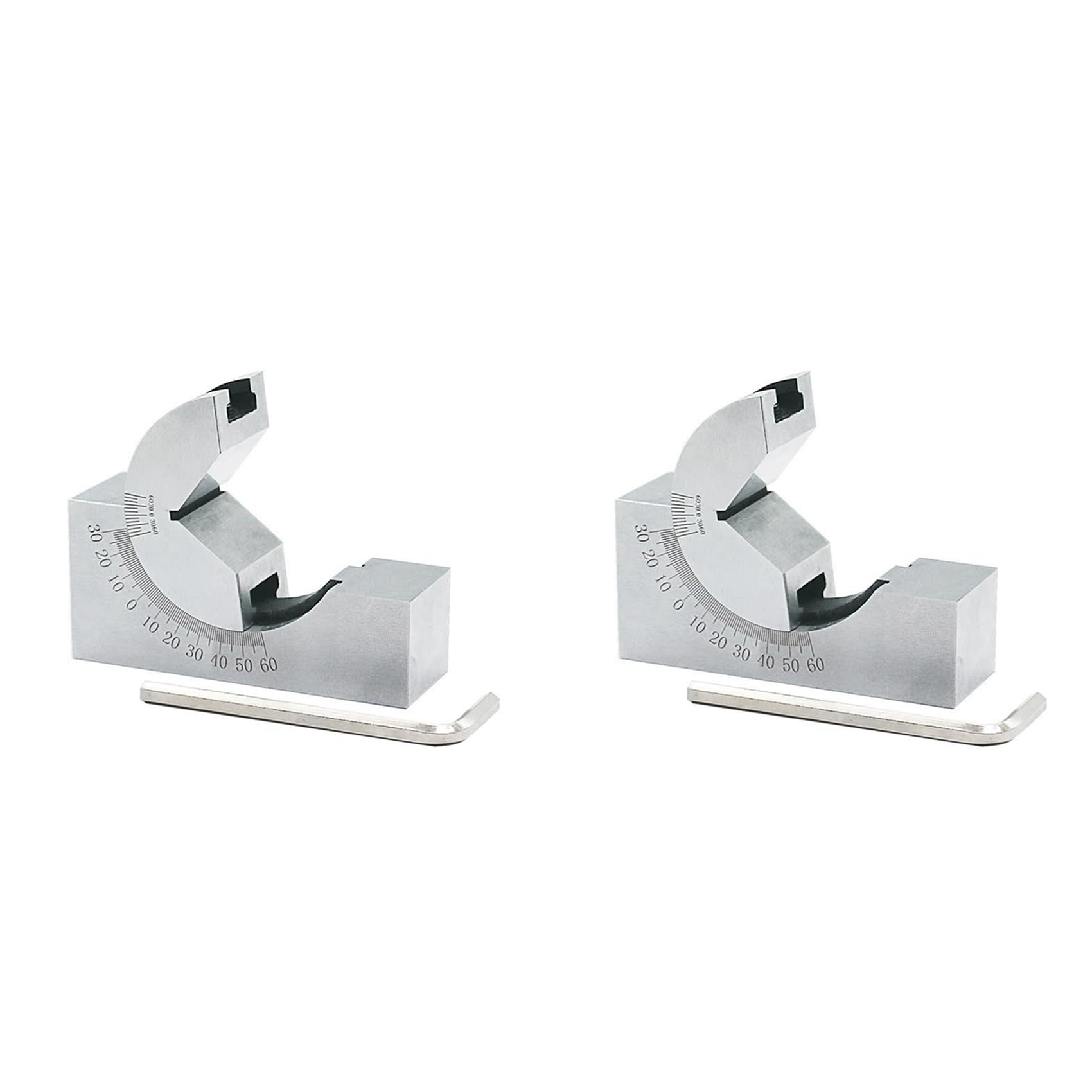 Jnchdghwa Silver 2X Adjustable Angle Gauge Angle Cushion Gauge Grinding Machine Milling Machine Angle Cushion Block Ap25 V-Type