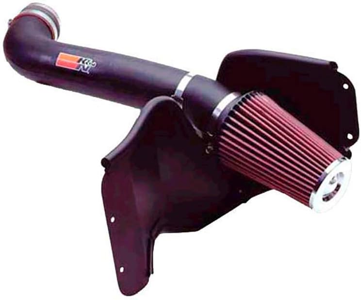 Sistema de admissão de ar frio K&N com filtro DryFlow para Jeep TJ e Wrangler 1997–2006 – 1 kit