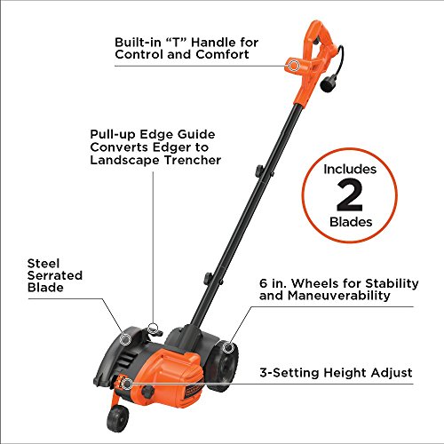 BLACK+DECKER Edger and Trencher, 7.5-in, 12 Amp (LE760)