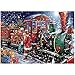 Produktbild MXJSUA Diamond Painting Weihnachten 5D Diamantbild auf Leinwand, Kristalle zum Selbstaufkleben nach dem Malen-nach-Zahlen-Prinzip, Wanddekoration, Motiv: Weihnachtsmann unterwegs