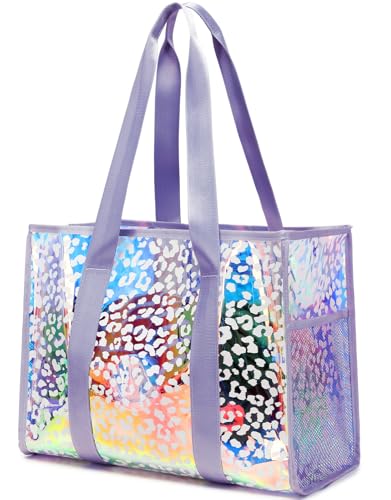 Image of JIANYA Beach Bag, Tip-Proof Waterproof Pool Bag Shoulder Bag with Pockets for Work, Travel, Gym, Beach & Pool
