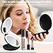 KEDSUM Upgraded Rechargeable Travel Makeup Mirror with Light, 1X/10X Magnifying Mirror with Light, Compact Travel Mirror with LED Lighted, Double Sided Folding Vanity Mirror, Daylight, Portable