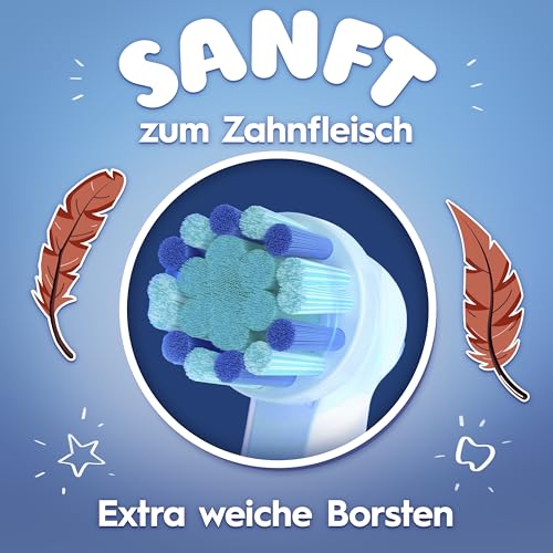 Oral-B Pro Kids 3+ König der Löwen Elektrische Zahnbürste für Kinder — Electric Toothbrush ab 3 Jahren, Inkl. 1 Aufsteckbürste, Extra Weiche Borsten und 2 Putzmodi für Zahnpflege, Weiß/Rot 5