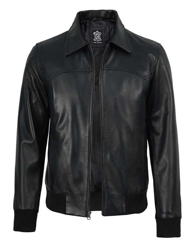 Image of Blingsoul Leather Jacket Men, Black and Brown Leather Jackets For Men
