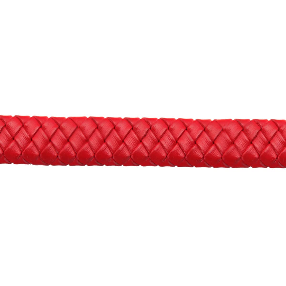 1 metr pleciony sznurek, nieprzerwany, płaski skórzany sznurek do produkcji biżuterii, bransoletki, naszyjnik, rzemiosło, czerwony, 12 x 6 mm
