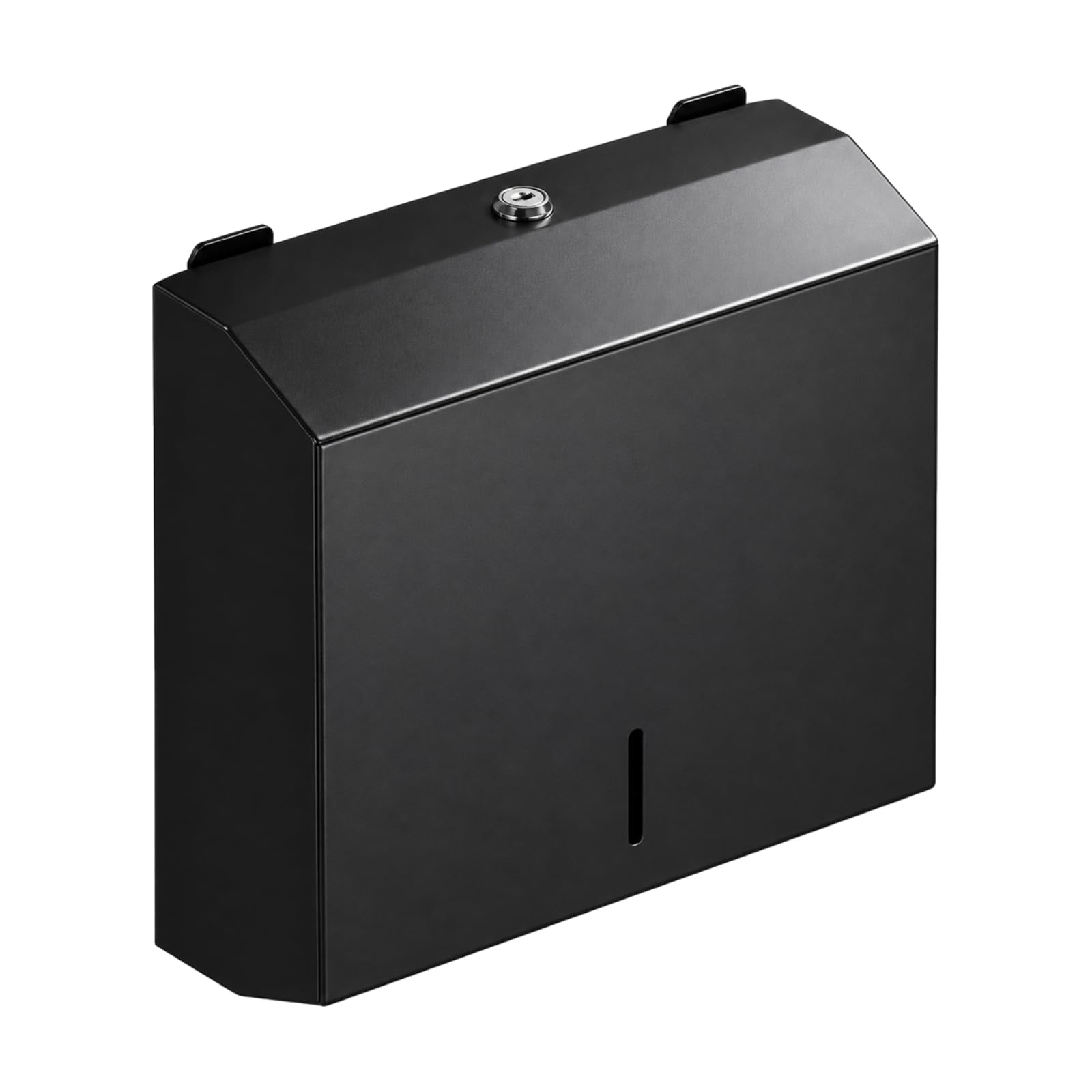 Dispensador Pared Acero Inoxidable sin Taladro Dispensador con BOR Cor ntado Fácil Instalar para Baños Públicos, Restaurans, Negro