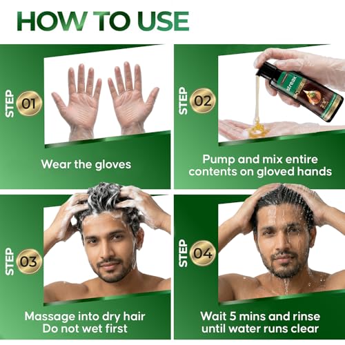 Image of Streax Shampoo Hair Colour Black, 160 ml Pump Pack | Instant Black Hair Color Shampoo for grey coverage in 5 minutes, Ammonia Free Long Lasting Formula for Men & Women