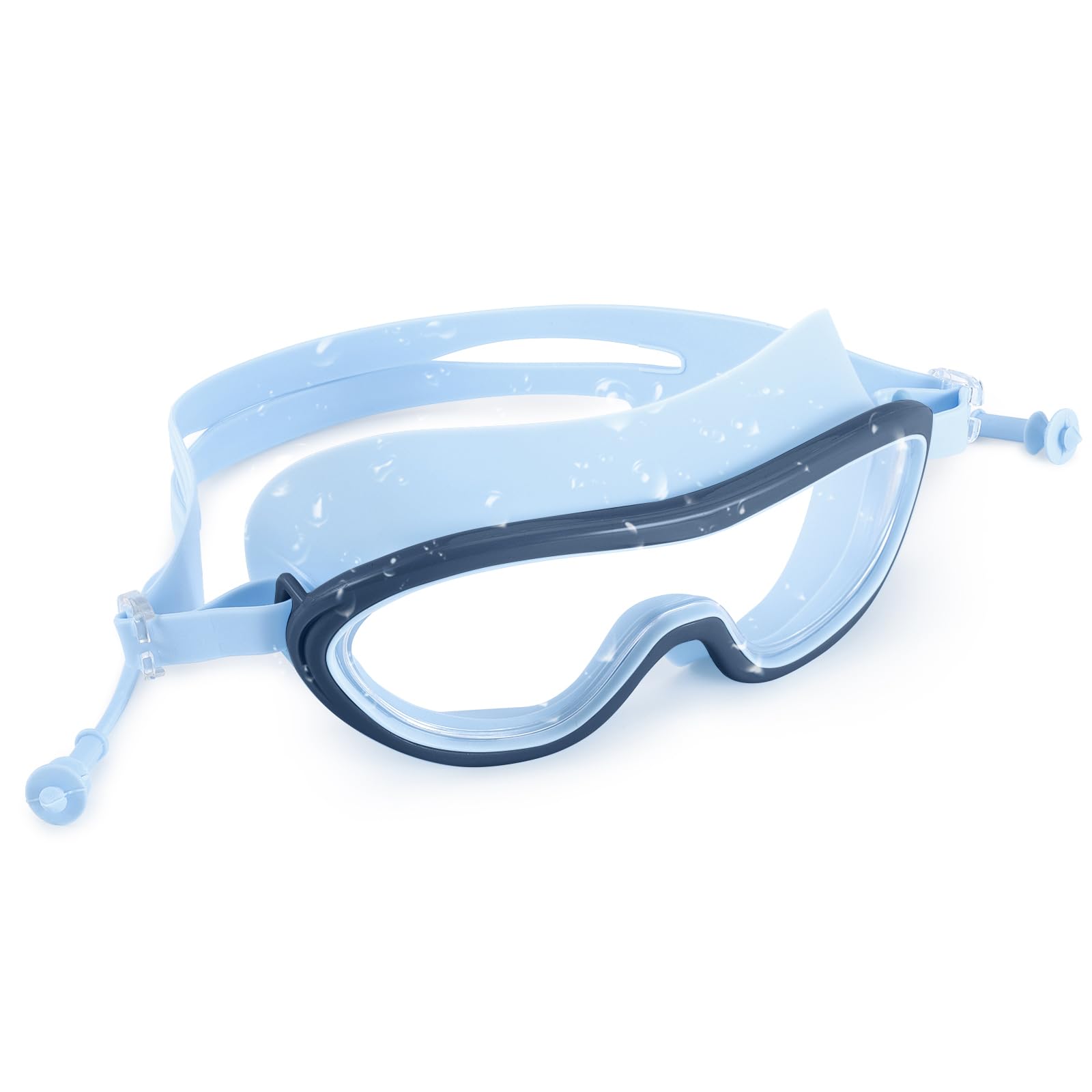 DreamCalf Kids Swim Goggles Swimming Goggles for Boys Girls Anti-Fog Pool Goggles Age 6-12 UV Protection